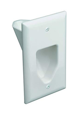 MONOPRICE, INC. 3997 LOW VOLTAGE CABLE WALL PLATE - WHITE