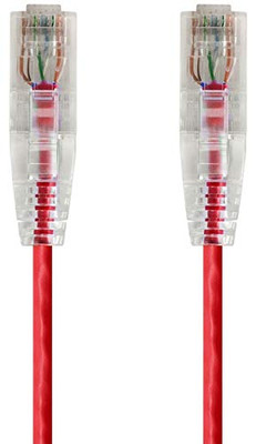 MONOPRICE, INC. 14814 SLIMRUN  CAT6 UTP CABLE-7FT RED