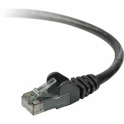BELKIN COMPONENTS TAA980-07-BLK-S CABLE,CAT6,UTP,RJ45M/M,7,BLK,PATCH,SNAGLESS,TAA