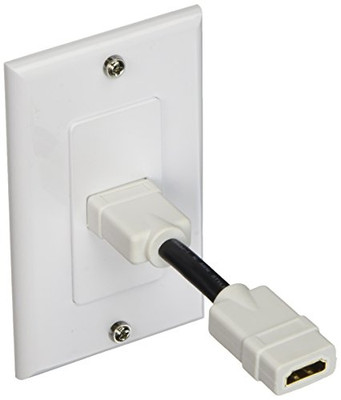 MONOPRICE, INC. 7330 PIECE2 WALL PLATE WITH 4IN HDMI- WHITE