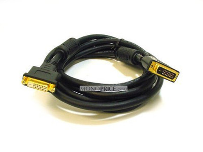 MONOPRICE, INC. 3546 DUAL LINK DVI-D M/F EXT CABLE, BLACK 6FT