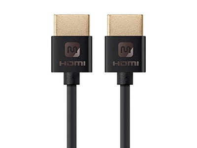 MONOPRICE, INC. 13580 3FT SLIM SERIES HIGH SPEED HDMI, BLACK