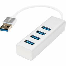 ROCSTOR Y10A216-S1 PORTABLE 4 PORT SUPERSPEED MINI USB 3.0