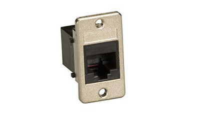 BLACK BOX FMT1080 PANEL-MOUNT MODULAR COUPLER, RJ-11, 4-WI