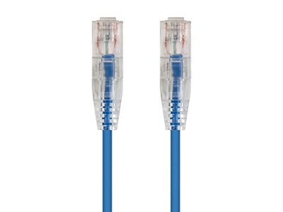 MONOPRICE, INC. 13523 SLIMRUN  CAT6 UTP CABLE-2FT BLUE
