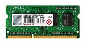 TRANSCEND INFORMATION TS512MSK64W6H 4GB DDR3L 1600 SO-DIMM 1RX8