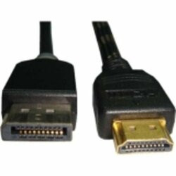 UNIRISE USA, LLC HDMIDP-03F-MM THIS DISPLAYPORT MALE TO HDMI MALE CABLE ALLOWS YOU TO CONNECT A DEVICE WITH A D