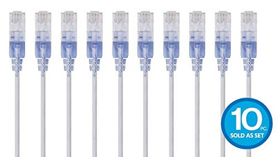 MONOPRICE, INC. 29456 MONOPRICE SLIMRUN CAT6A ETHERNET PATCH CABLE - SNAGLESS RJ45_ STRANDED_ UTP_ PUR