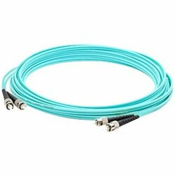 ADD-ON ADD-ST-ST-7M5OM4 THIS IS A 7M ST (MALE) TO ST (MALE) AQUA DUPLEX RISER-RATED FIBER PATCH CABLE. A