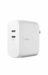 BELKIN COMPONENTS WCH003DQWH 68W USB-C CHGR,GAN,50C/18C,WHT