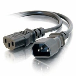 C2G 3143 10FT 18 AWG COMPUTER POWER EXTENSION CORD (IEC320C14 TO IEC320C13) (TAA COMPLIAN