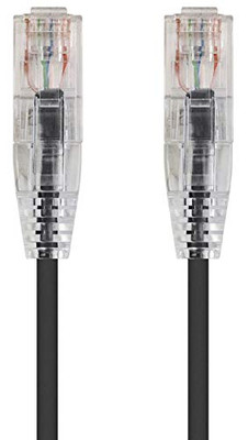 MONOPRICE, INC. 13508 SLIMRUN  CAT6 UTP CABLE-6-INCH BLACK