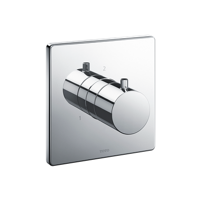 Toto TBV02103U#CP 2Way Div Trim W/O Off,G,Square Chrome Plated TBV02103UCP