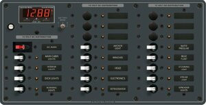 BLUE SEA SYSTEMS661-8379 PANEL DC 20POS W/MAIN DMM