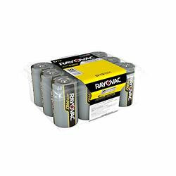 RAY-O-VAC RAYALD12PPJ BATTERY,INDST,ALK,D,12PK