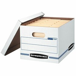 FELLOWES MFG. CO. FEL5703604 BOX,STORG,LTR/LGL,6PK,WHT