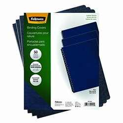 FELLOWES MFG. CO. FEL52145 COVER,BND,OVSZ,50/PK,NVBE
