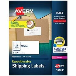 AVERY PRODUCTS CORPORATION AVE55163 LABEL,MLG,REPO,10UP,WH