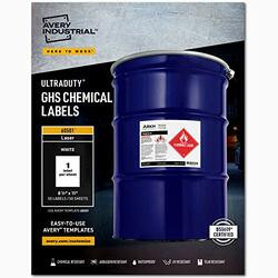 AVERY PRODUCTS CORPORATION AVE60501 LABEL,GHS CHEMICAL,50,WH