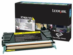 LEXMARK - BPD SUPPLIES X746A1YG YELLOW TONER CARTRIDGE FOR X746 X748 RETURN PROGRAM