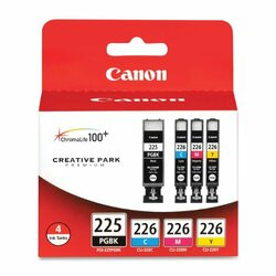 CANON - INK SUPPLIES 4530B008 4PK PGI-225BK/CLI-226 CYAN/MAGENTA/YELLOW VALUE PACK