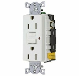 HUBBELL GFRST52MW 15A SELF TEST GFR-WHITE