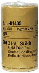 3M 01435 6IN GOLD STIKIT ROLL DISC P320
