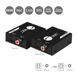SIIG, INC. CE-AU0411-S1 EXTEND YOUR DIGITAL AUDIO (COAXIAL & TOSLINK) SIGNAL UP TO 990FT (300M) OVER CAT