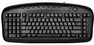 ERGOGUYS LLC KBS-29BLK BLACK ERGONOMIC KEYBOARD LEFT HAND USERS