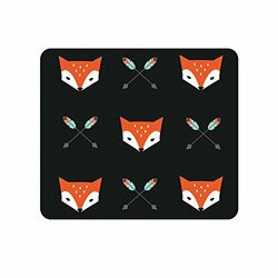 CENTON ELECTRONICS OP-MPV1BM-HIP-01 OTM HIPSTER PRINTS BLACK MOUSE PAD, MR. FOX