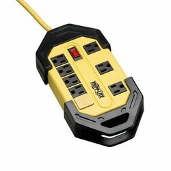 TRIPP LITE TLM812GF SAFETY POWER STRIP W/ 8 OUT GFCI PLUG OSHA YELLOW 12FEET  CORD