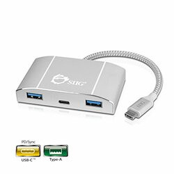 SIIG, INC. JU-H30C11-S1 USB C TO 4 PORT USB 3.0 HUB WITH PD CHARGING - 3A/1C INCREASES YOUR SYSTEM CONNE