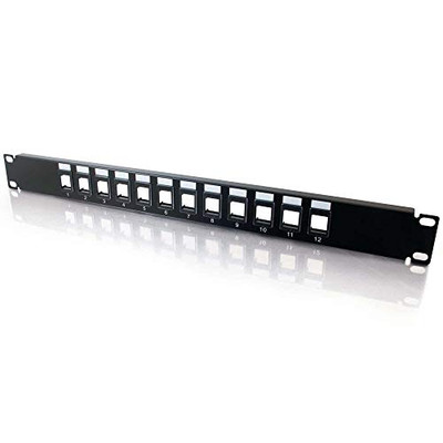 C2G 3857 12-PORT BLANK KEYSTONE/MULTIMEDIA PATCH PANEL