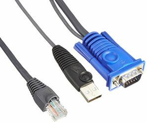 ATEN KA7970 NETWORK CABLE - USB - FEMALE - RJ-45 - MALE - 15 FEET