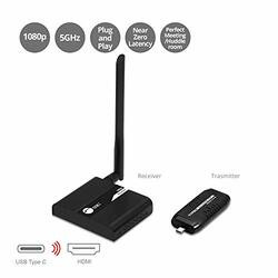 SIIG, INC. CE-H25J11-S1 CONNECT THE TRANSMITTER TO A USB TYPE-C (THUNDERBOLT 3 COMPATIBLE) EQUIPPED DEVI