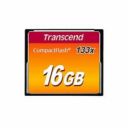 TRANSCEND INFORMATION TS16GCF133 FLASH MEMORY CARD - 16 GB - COMPACTFLASH CARD - 3.3/5 V - ATA - 21.5MB/S