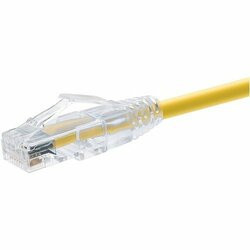 UNIRISE USA, LLC 10121 UNIRISE 6 INCH CAT6 SNAGLESS CLEARFIT PATCH CABLE YELLOW - HIGH DENSITY CAT6 ULT