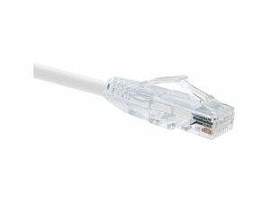 UNIRISE USA, LLC 10256 UNIRISE 15 FOOT CAT6 SNAGLESS CLEARFIT PATCH CABLE WHITE - HIGH DENSITY CAT6 ULT