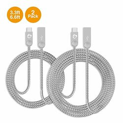 SIIG, INC. CB-US0R11-S1 ZINC ALLOY USB-C TO TYPE-A CHARGING & SYNC BRAIDED CABLE BUNDLE - 3.3FT & 6.6FT,