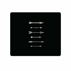 CENTON ELECTRONICS OP-MPV1BM-HIP-19 OTM  BLACK MOUSE PAD, SHOOTING WHITE ARR