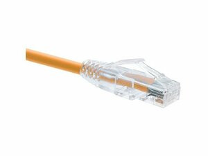 UNIRISE USA, LLC 10157 UNIRISE 12 FOOT CAT6 SNAGLESS CLEARFIT PATCH CABLE ORANGE - HIGH DENSITY CAT6 UL