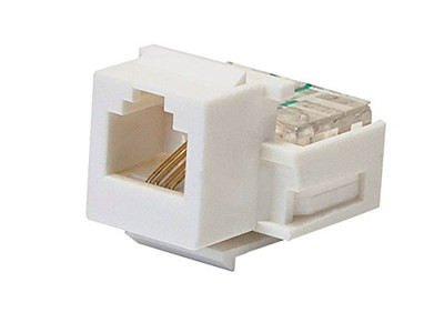 MONOPRICE, INC. 7288 RJ-11 TOOLLESS KEYSTONE JACK - WHITE
