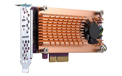 QNAP INC QM2-2S-220A LOW-PROFILE BRACKET PRE-LOADED, LOW-PROFILE FLAT AND FULL-HEIGHT ARE BUNDLED SHO