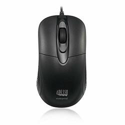 ADESSO IMOUSEW4 ADESSO IP65 WATERPROOF ANTIMICROBIAL BLACK USB SCROLL MOUSE