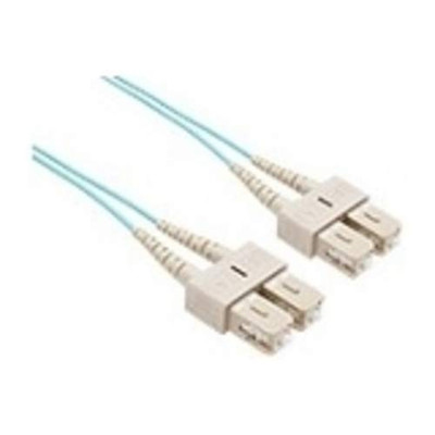 UNIRISE USA, LLC FJ5GSCSC-04M 4 METER OM3 10 GIG FIBER OPTIC CABLE, AQUA, PVC JACKET 50/125 MICRON MULTIMODE D