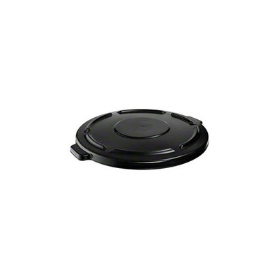 Rubbermaid 122920 Brute & #174 Flat Lid For 44 Gallon Round Trash Container, Black - RCP264560BLA
