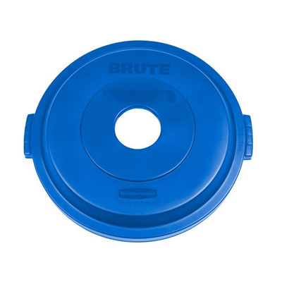 Rm 1788376 Brute Bottle/Can Recycling Top 32Gal Blue 6/Cs Rubbermaid 161143