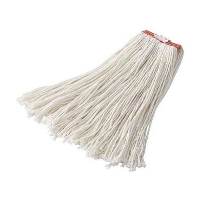 Rubbermaid 191775 Rm F518 Prem Cut End Blend Mop 24Oz 1" White 12/Cs