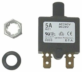 SIERRA CB41200 BREAKER 5 AMP. RESETTABLE