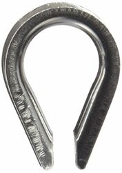 SEACHOICE 43391 ROPE THIMBLE-SS-3/16 (2/CARD)